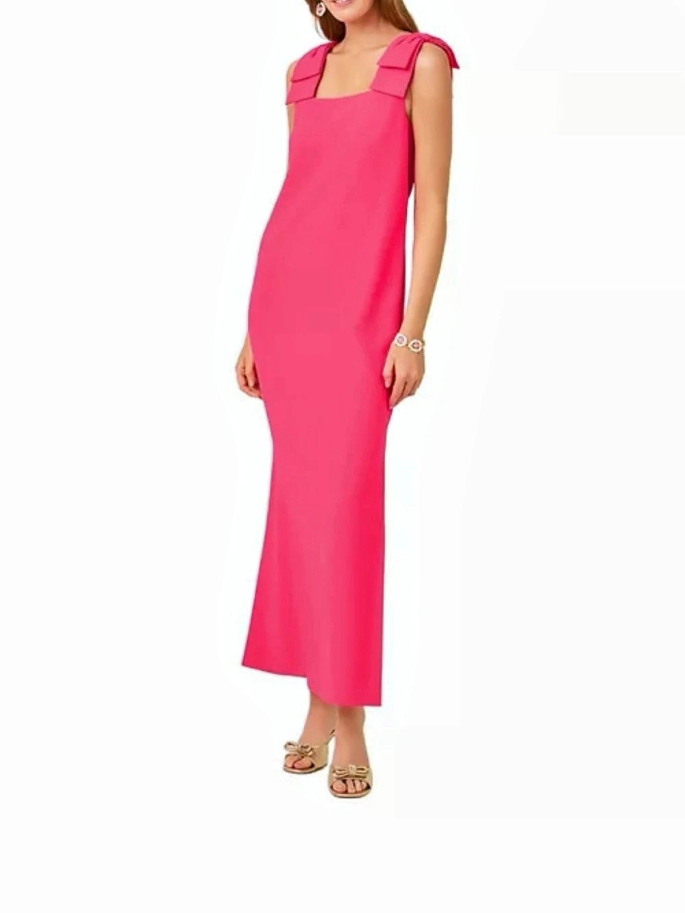Lilly Pulitzer Bernice Maxi Dress in Lipstick Pink Size 8 NWT